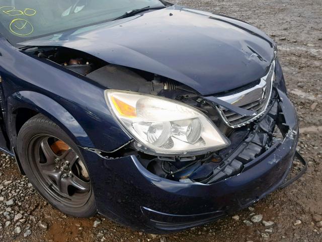 1G8ZS57N07F158940 - 2007 SATURN AURA XE BLUE photo 9