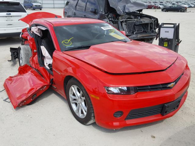 2G1FA1E38E9221612 - 2014 CHEVROLET CAMARO LS RED photo 1