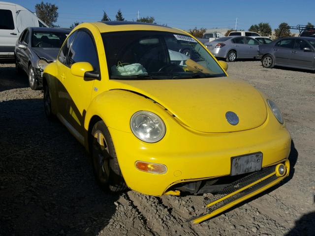 3VWCD21C42M445893 - 2002 VOLKSWAGEN NEW BEETLE YELLOW photo 1