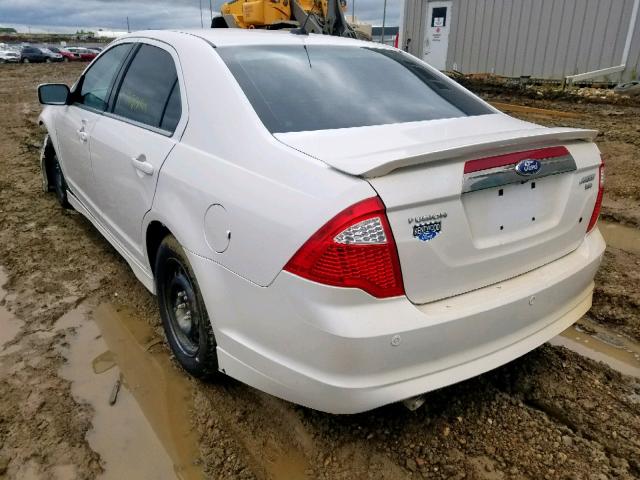 3FAHP0DC3BR228232 - 2011 FORD FUSION SPO WHITE photo 3