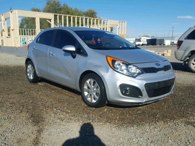 KNADN5A36F6518092 - 2015 KIA RIO EX SILVER photo 1