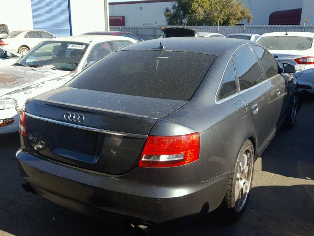 WAUDN94F88N006811 - 2008 AUDI S6 QUATTRO GRAY photo 4