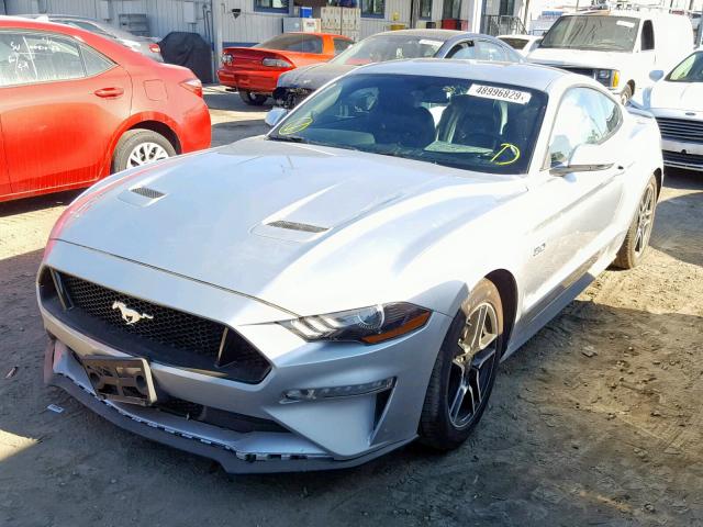 1FA6P8CF1K5188544 - 2019 FORD MUSTANG GT SILVER photo 2