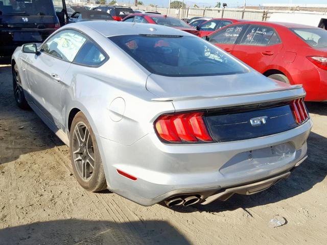 1FA6P8CF1K5188544 - 2019 FORD MUSTANG GT SILVER photo 3