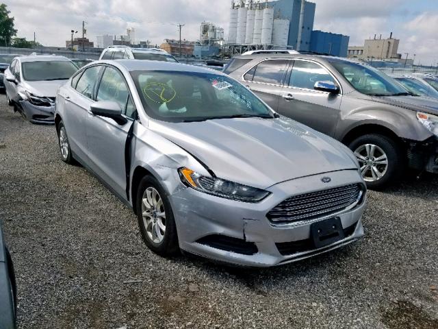 3FA6P0G79FR299821 - 2015 FORD FUSION S SILVER photo 1