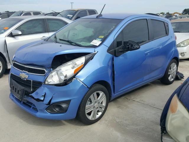 KL8CB6S99DC508910 - 2013 CHEVROLET SPARK LS BLUE photo 2