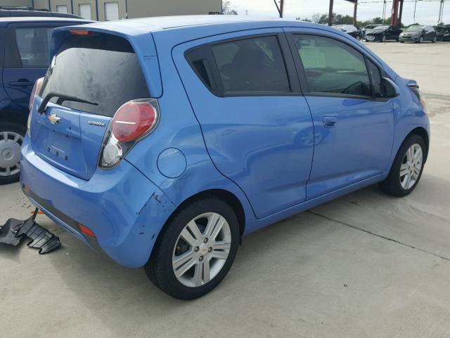 KL8CB6S99DC508910 - 2013 CHEVROLET SPARK LS BLUE photo 4