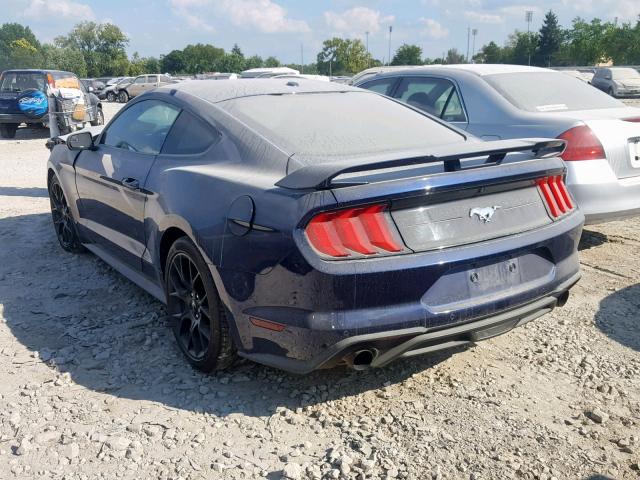 1FA6P8TH5J5100367 - 2018 FORD MUSTANG BLUE photo 3