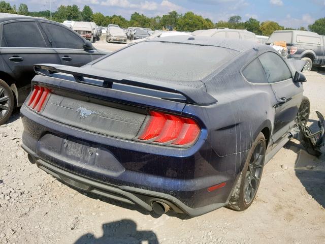 1FA6P8TH5J5100367 - 2018 FORD MUSTANG BLUE photo 4