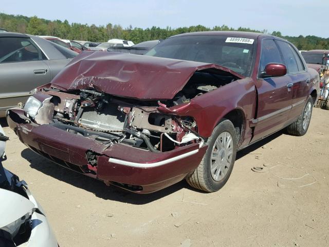 2MEFM74V46X646132 - 2006 MERCURY GRAND MARQ MAROON photo 2