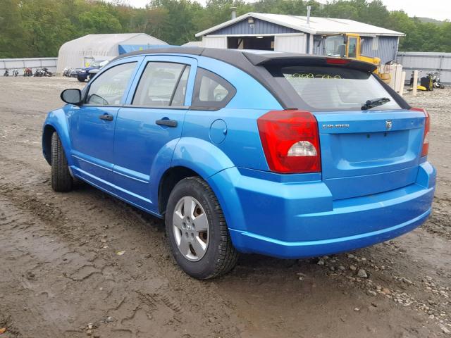 1B3HB28B38D583166 - 2008 DODGE CALIBER BLUE photo 3