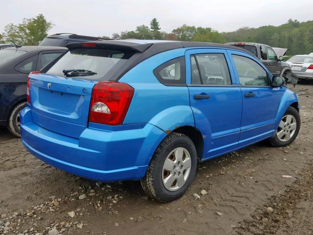 1B3HB28B38D583166 - 2008 DODGE CALIBER BLUE photo 4