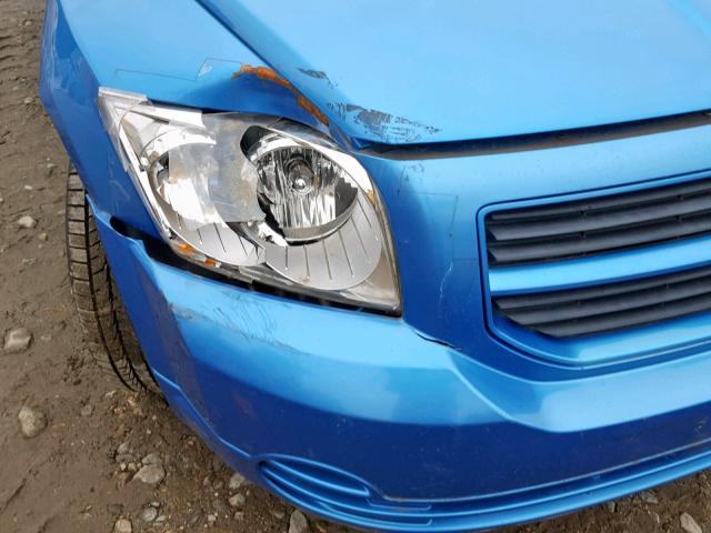 1B3HB28B38D583166 - 2008 DODGE CALIBER BLUE photo 9