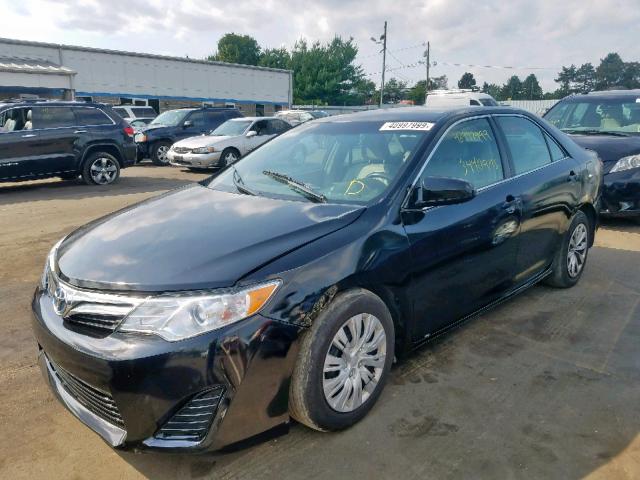 4T1BD1FK7EU140778 - 2014 TOYOTA CAMRY HYBR BLACK photo 2