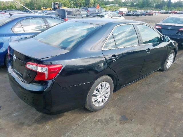 4T1BD1FK7EU140778 - 2014 TOYOTA CAMRY HYBR BLACK photo 4