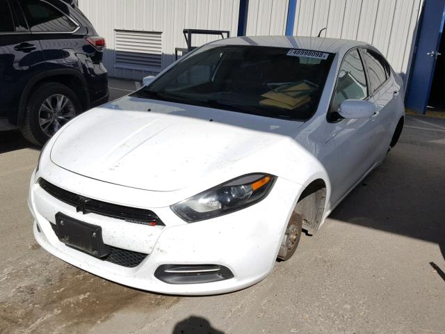 1C3CDFBB3GD538430 - 2016 DODGE DART SXT WHITE photo 2