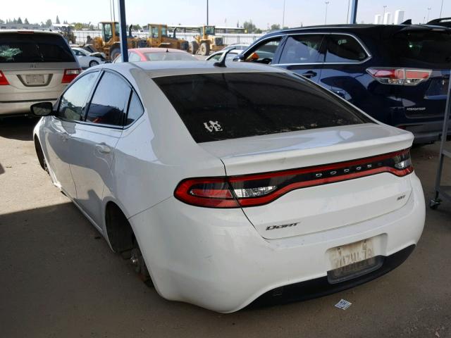 1C3CDFBB3GD538430 - 2016 DODGE DART SXT WHITE photo 3