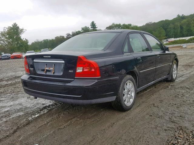 YV1TH592X51398594 - 2005 VOLVO S80 2.5T BLACK photo 4