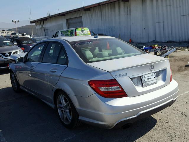 WDDGF4HB2CA655808 - 2012 MERCEDES-BENZ C 250 SILVER photo 3