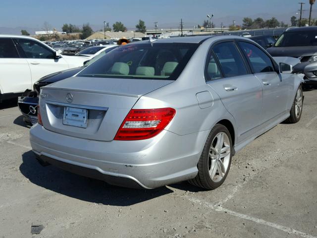 WDDGF4HB2CA655808 - 2012 MERCEDES-BENZ C 250 SILVER photo 4