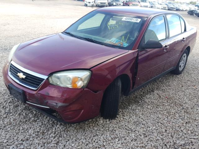 1G1ZS58F67F241696 - 2007 CHEVROLET MALIBU LS წითელი ფოტო 2