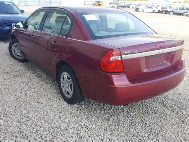 1G1ZS58F67F241696 - 2007 CHEVROLET MALIBU LS წითელი ფოტო 3