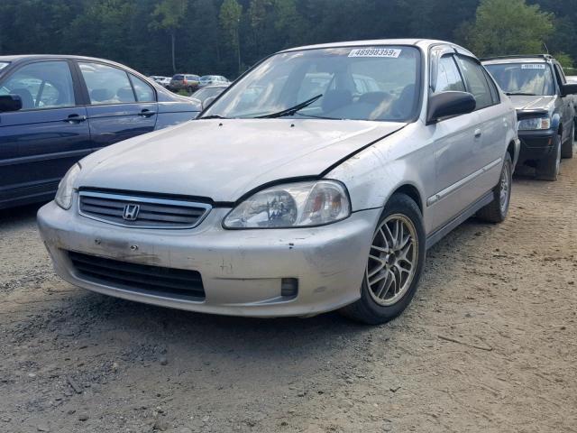 2HGEJ661XYH551454 - 2000 HONDA CIVIC BASE SILVER photo 2