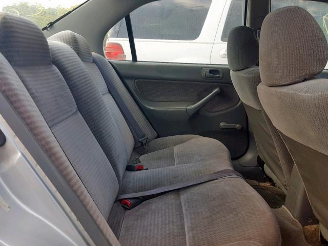 2HGEJ661XYH551454 - 2000 HONDA CIVIC BASE SILVER photo 6