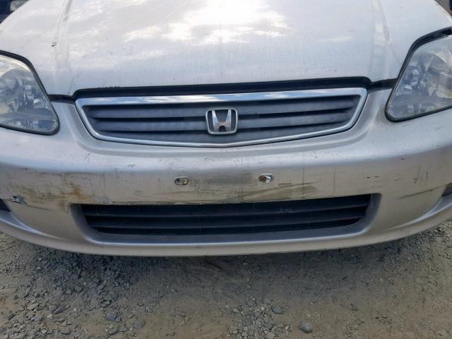 2HGEJ661XYH551454 - 2000 HONDA CIVIC BASE SILVER photo 9