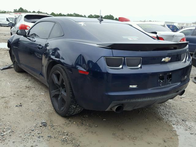 2G1FA1ED4B9151935 - 2011 CHEVROLET CAMARO LS BLUE photo 3