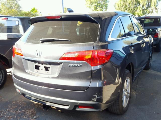 5J8TB3H35DL016160 - 2013 ACURA RDX BASE GRAY photo 4