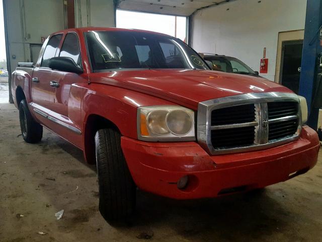 1D7HE48K86S521147 - 2006 DODGE DAKOTA QUA RED photo 1