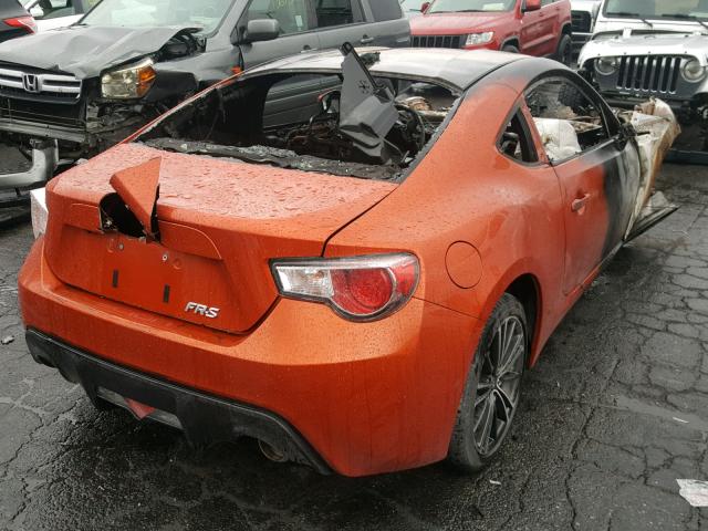 JF1ZNAA19G8708304 - 2016 TOYOTA SCION FR-S ORANGE photo 4