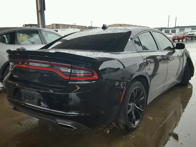 2C3CDXHG0GH302040 - 2016 DODGE CHARGER SX BLACK photo 4