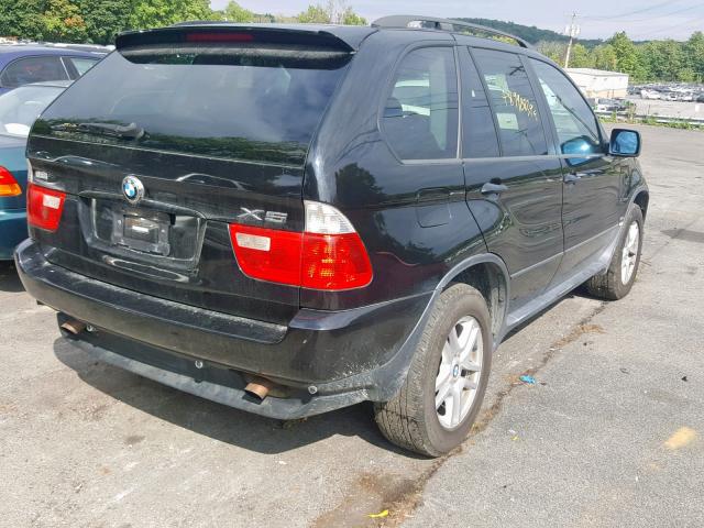 5UXFA13585LY21887 - 2005 BMW X5 3.0I BLACK photo 4