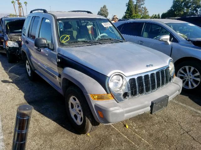 1J4GK48K17W509408 - 2007 JEEP LIBERTY SP SILVER photo 1