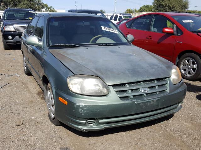 KMHCG45C93U466277 - 2003 HYUNDAI ACCENT GL GREEN photo 1