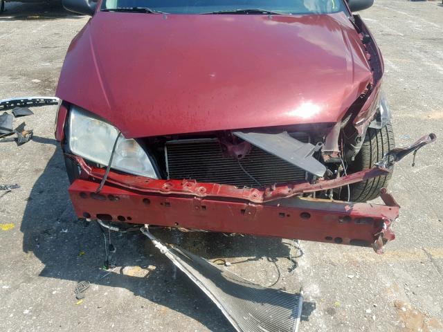 1FAHP37N77W325789 - 2007 FORD FOCUS ZX5 MAROON photo 9