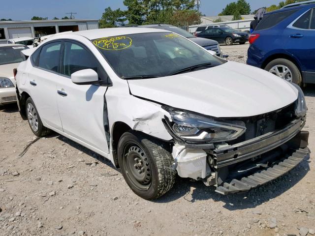 3N1AB7AP5HY257694 - 2017 NISSAN SENTRA WHITE photo 1