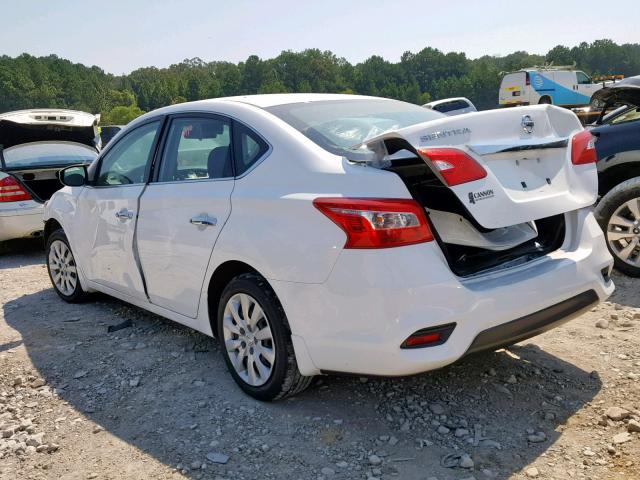 3N1AB7AP5HY257694 - 2017 NISSAN SENTRA WHITE photo 3