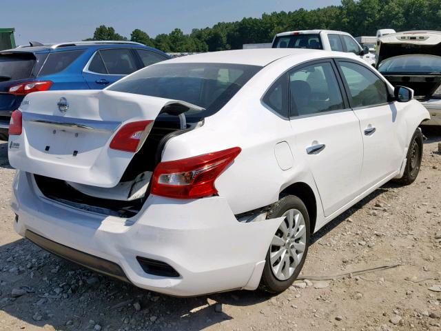 3N1AB7AP5HY257694 - 2017 NISSAN SENTRA WHITE photo 4