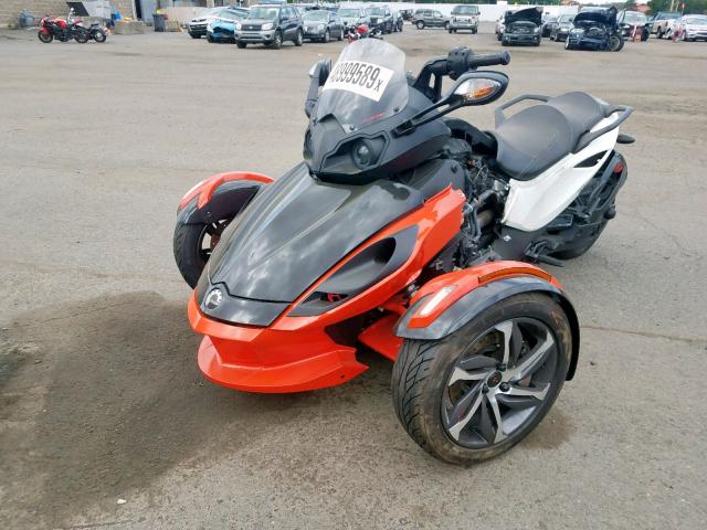 2BXNABC16EV000334 - 2014 CAN-AM SPYDER ROA ORANGE photo 2