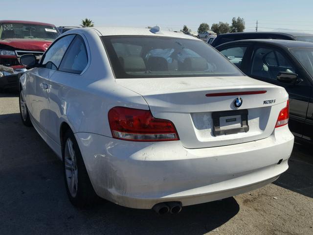 WBAUP9C53DVS94735 - 2013 BMW 128 I WHITE photo 3