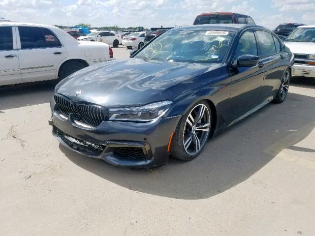 WBA7F0C55JGM23795 - 2018 BMW 750 I GRAY photo 2