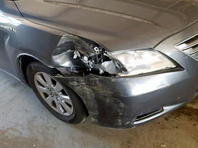 4T1BB46K19U089212 - 2009 TOYOTA CAMRY HYBR GRAY photo 9