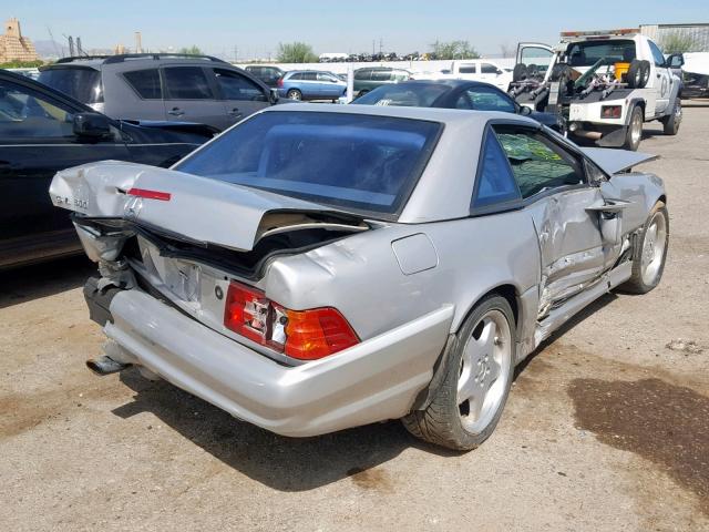 WDBFA68F1XF179528 - 1999 MERCEDES-BENZ SL 500 SILVER photo 4