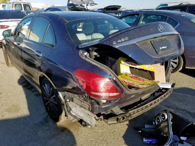 55SWF6EB2GU111228 - 2016 MERCEDES-BENZ C 450 4MAT TURQUOISE photo 3