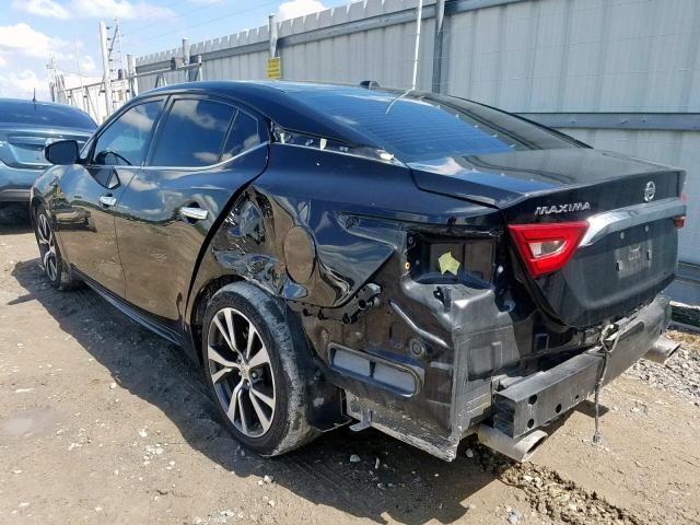 1N4AA6AP9HC383615 - 2017 NISSAN MAXIMA 3.5 BLACK photo 3