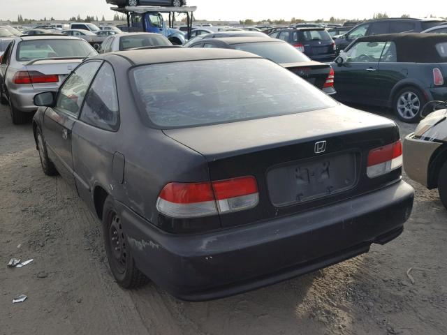 1HGEJ6223XL059672 - 1999 HONDA CIVIC DX BLACK photo 3