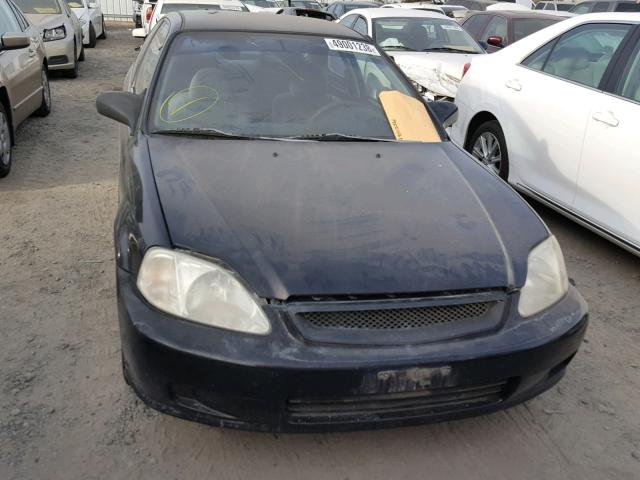 1HGEJ6223XL059672 - 1999 HONDA CIVIC DX BLACK photo 9